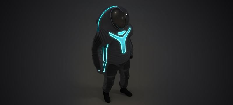 Illustration for article titled NASA reveals its next generation Tron spacesuit